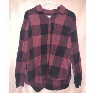 Purple and Black flannel
